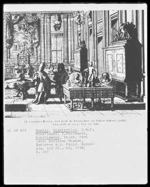 Blick in die Kunstkammer des ehemaligen Stadtschlosses in Berlin