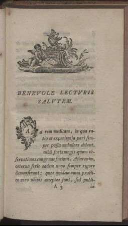 Benevole Lecturis Salutem.