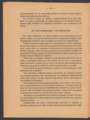 La red misteriosa. - La maravilla