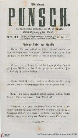 Nro. 31 (30. Juli 1871)