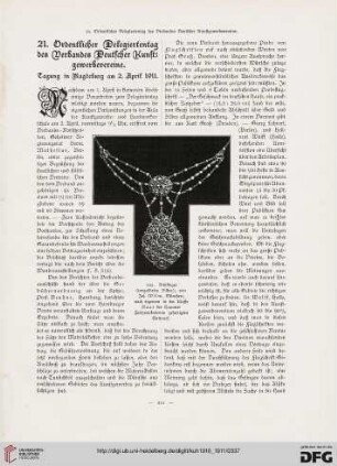 21. Ordentlicher Delegiertentag des Verbandes Deutscher Kunstgewerbevereine
