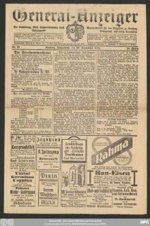 General-Anzeiger für Kemberg, Bad Schmiedeberg und Umgegend, Nr. 88 Kemberg, Sonnabend, den 20. September 1924.