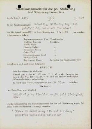 Scheidig, Wilhelm