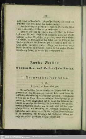 Zweite Section