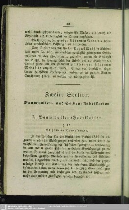 Zweite Section
