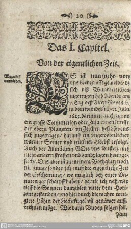 Das I. Capitel. Von der eigentlichen Zeit.