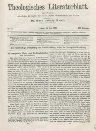 193-199 Der evangelische Glaube nach den Hauptschriften der Reformatoren