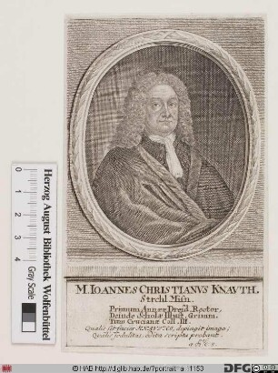 Bildnis Johann Christian Knauth