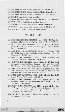 Gemälde (Nr. 129-184)
