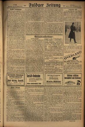 Dritte Ausgabe vom Samstag, den 12. Januar 1929.
