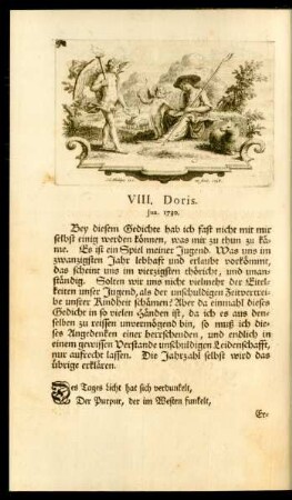 VIII. Doris. Jun. 1730.