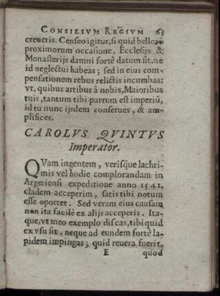 Carolus Quintus Imperator