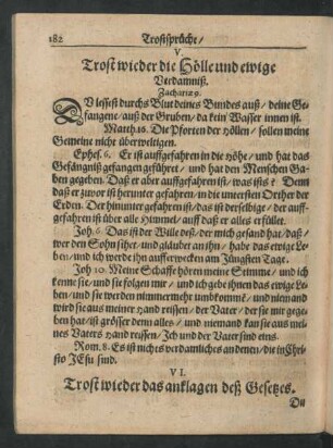 VI. Trost wieder das anklagen deß Gesetzes.