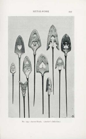 No. 175. - Arrow heads. (Author's Collection)