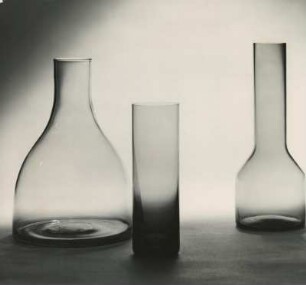 Glasvasen "LSW.608", Highball-Trinkglas "LSW. 605-8", Vase "LSW.607" der General Electric Company