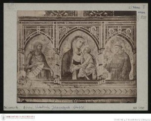 Madonna zwischen den Heiligen Johannes der Täufer und Franziskus