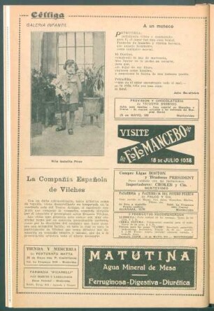 [Retrato de la] Niña Isabelita Pérez