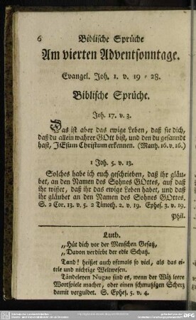 Am vierten Adventsonntage