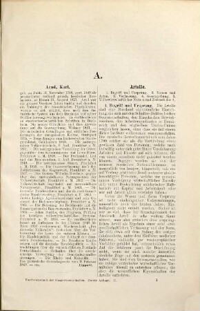 Handwörterbuch der Staatswissenschaften, 2. Arnd - Büsching