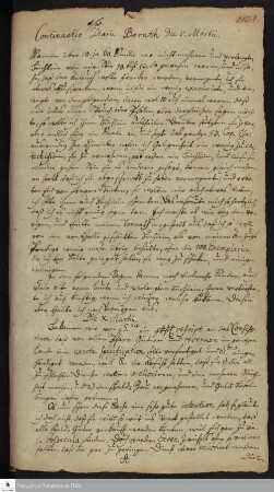Tagebuch von Johann Christoph Silchmüller.