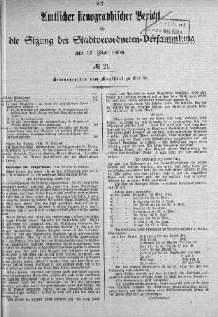 No. 21, 17. Mai 1906