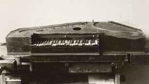 Spinett oder Virginal, Mailand 1569, Zustand vor der Restaurierung