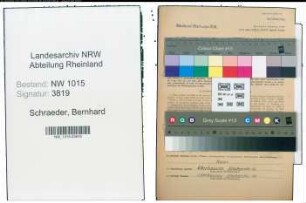Entnazifizierung Bernhard Schraeder , geb. 02.06.1892 (Angestellter)