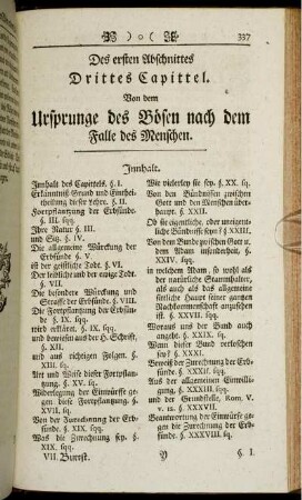 Des ersten Abschnittes Drittes Capitel.