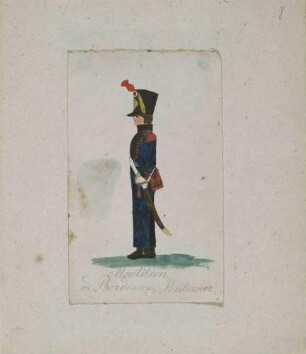 Montilion de Bordeaux, französischer Pontonier, um 1812