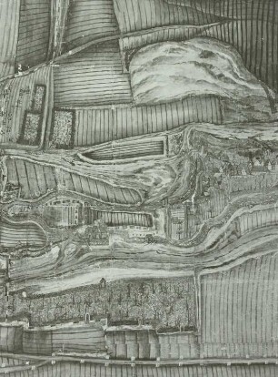 (Bad) Langensalza und (Ortsteil) Ufhoven "Stadt Saltza und Ufhofen", Grenzstreitkarte