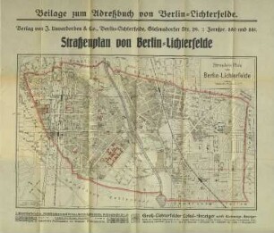 Karte: Straßenplan von Berlin-Lichterfelde