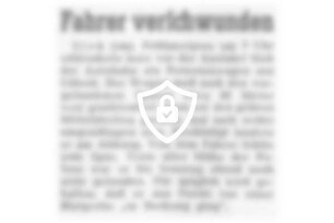 Fahrer verschwunden