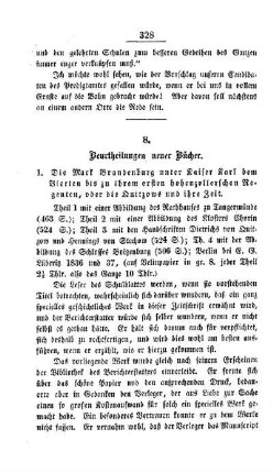 Beurtheilungen neuer Bücher