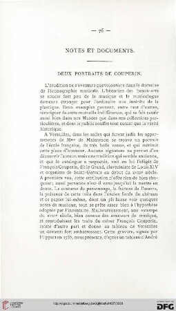 Notes et documents