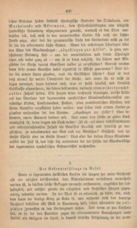400-406 Die Bekenntnißfrage in Basel