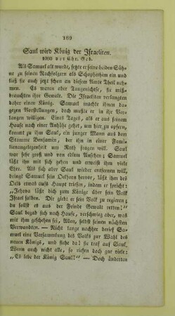 Saul wird König der Israeliten