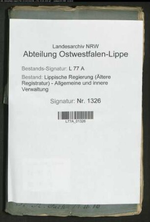 Auszahlung des lippischen Anteils an der Grund-, Personal-, Mobiliar- und Patentsteuer aus Lippstadt, Bd. 3