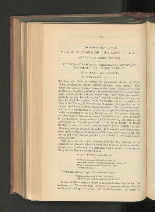 Twelfth Review on the "Sacred Books of the East" Series.