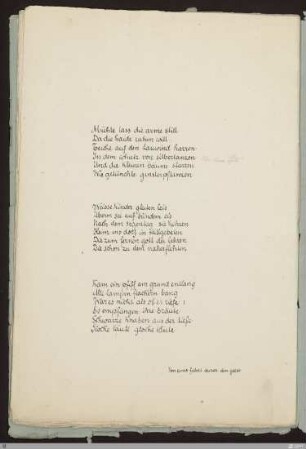 Mühle lass die arme still : [SW II: H12(Pilgerfahrten)]; [SW II, S. 34/110-111]