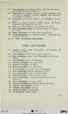 Gläser und Kristalle (Nr. 270-329)