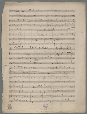 Quartets, vl (2), vla, vlc, F-Dur, Fragments - BSB Mus.ms. 9960 : [without title]