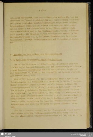 5. Methode zur Beurteilung der Trennergebnisse