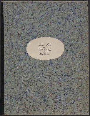 Trois airs de Sapho, 2. Aux beaux arts livrés vous sans cesse