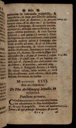 807-827, Meditatio XXVI. - Meditatio XXXIII.