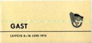 Teilnehmerkarte für Gäste des 11. Bauernkongresses