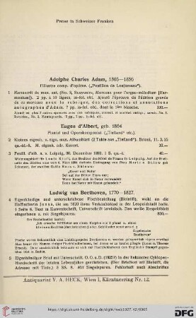 Nr. 1 - 207 (Adam - Zelter)