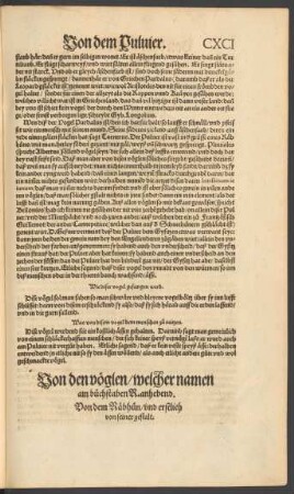 Von den vöglen/ welcher namen am buchstaben R. anhebend.