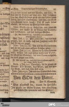 Von GOtt dem Vatter.
