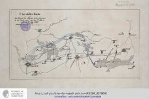 Übersichts Karte für den Marsch der Aliirten Armee begonnen in der Nacht vom 1ten auf den 2ten Juli,beendet am 4.Juli 1761. [Berlin, ca, 1850]