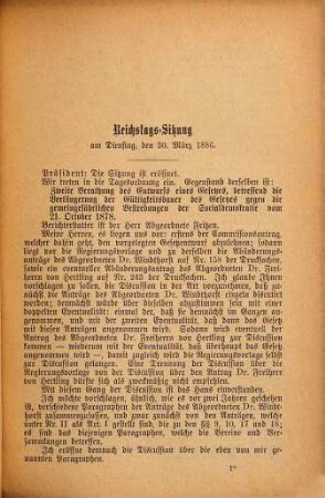 Die Socialdemokratie vor dem Deutschen Reichstage : Stenographischer Bericht der Verhandlungen des Deutschen Reichstags, 3